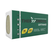 Утеплитель Изомин ThermoWool Оптима 1200х600х100 мм 4 плиты 2.88 кв.м.плотность 50кг/м3