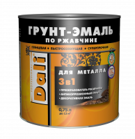 Грунт-эмаль Дали 3 в 1 гладкая Зеленый мох 0,75л. 6005
