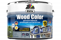 Кроющий антисептик Dufa WOOD COLOR белый 9 л