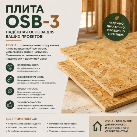 Плита осб 3 osb 12мм